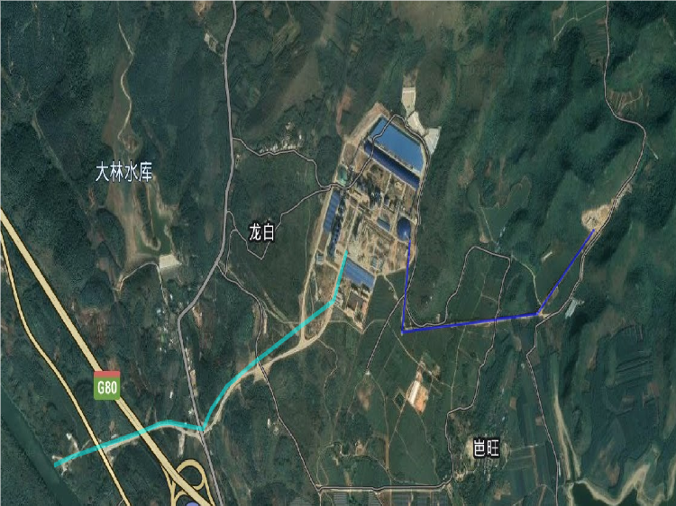 华宏水泥项目长距离曲线输送机全景
